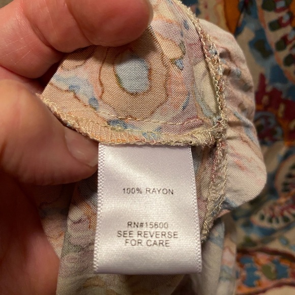 Paisley flowing 3/4 sleeves dress - Picture 4 of 8